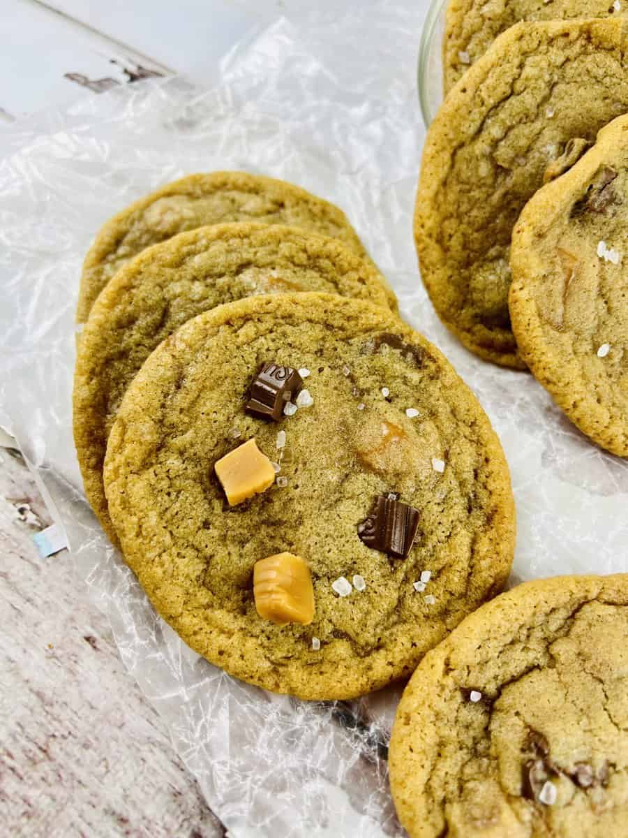 SALTED CARAMEL CHOCOLATE CHUNK COOKIES Bake Me a Cookie