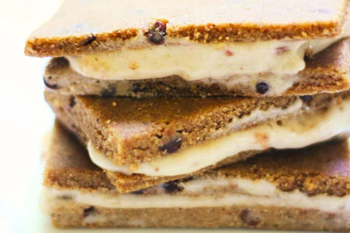 Raw vegan ice cream sandwiches.