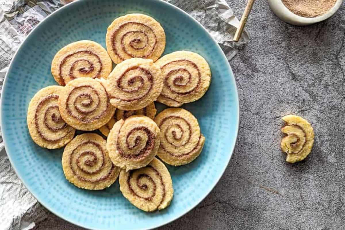 Cinnamon roll cookies.