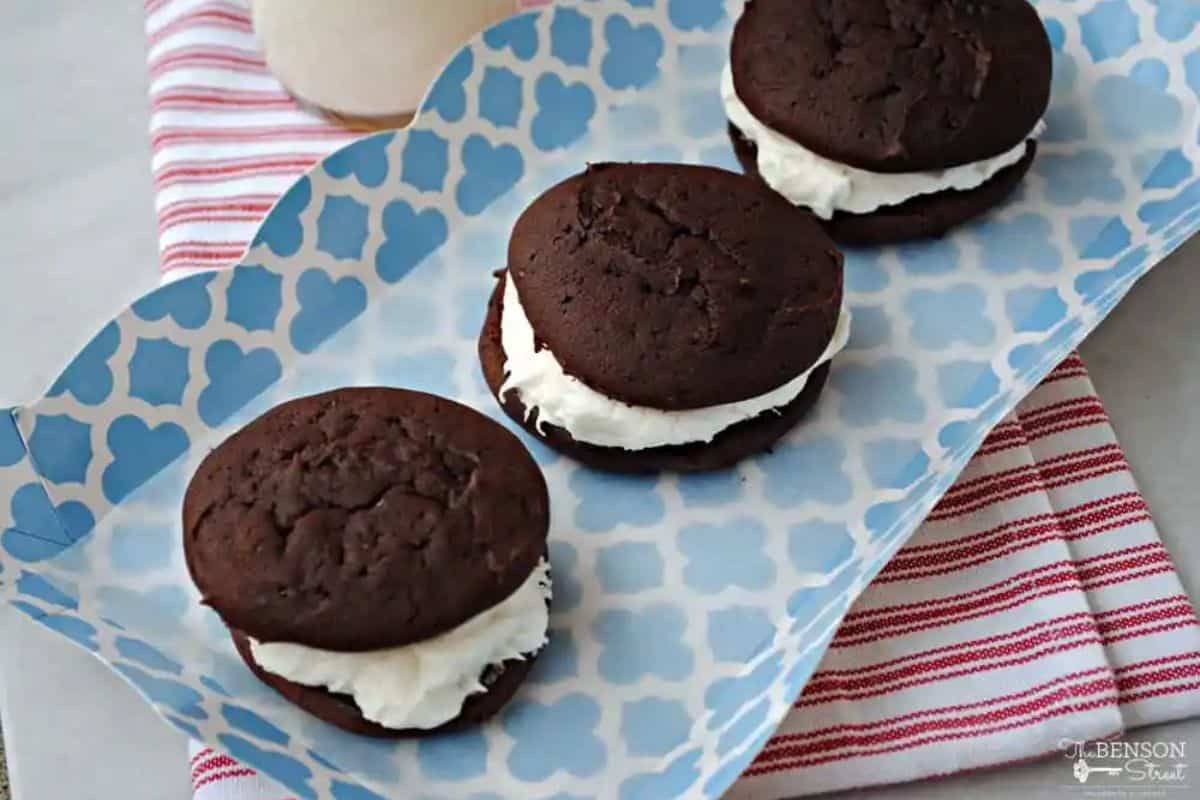 Chocolate whoopie pies.