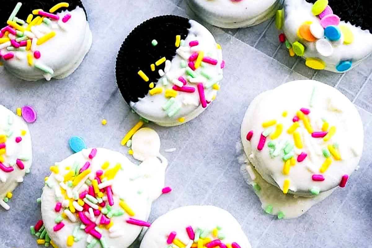 White chocolate Oreos.