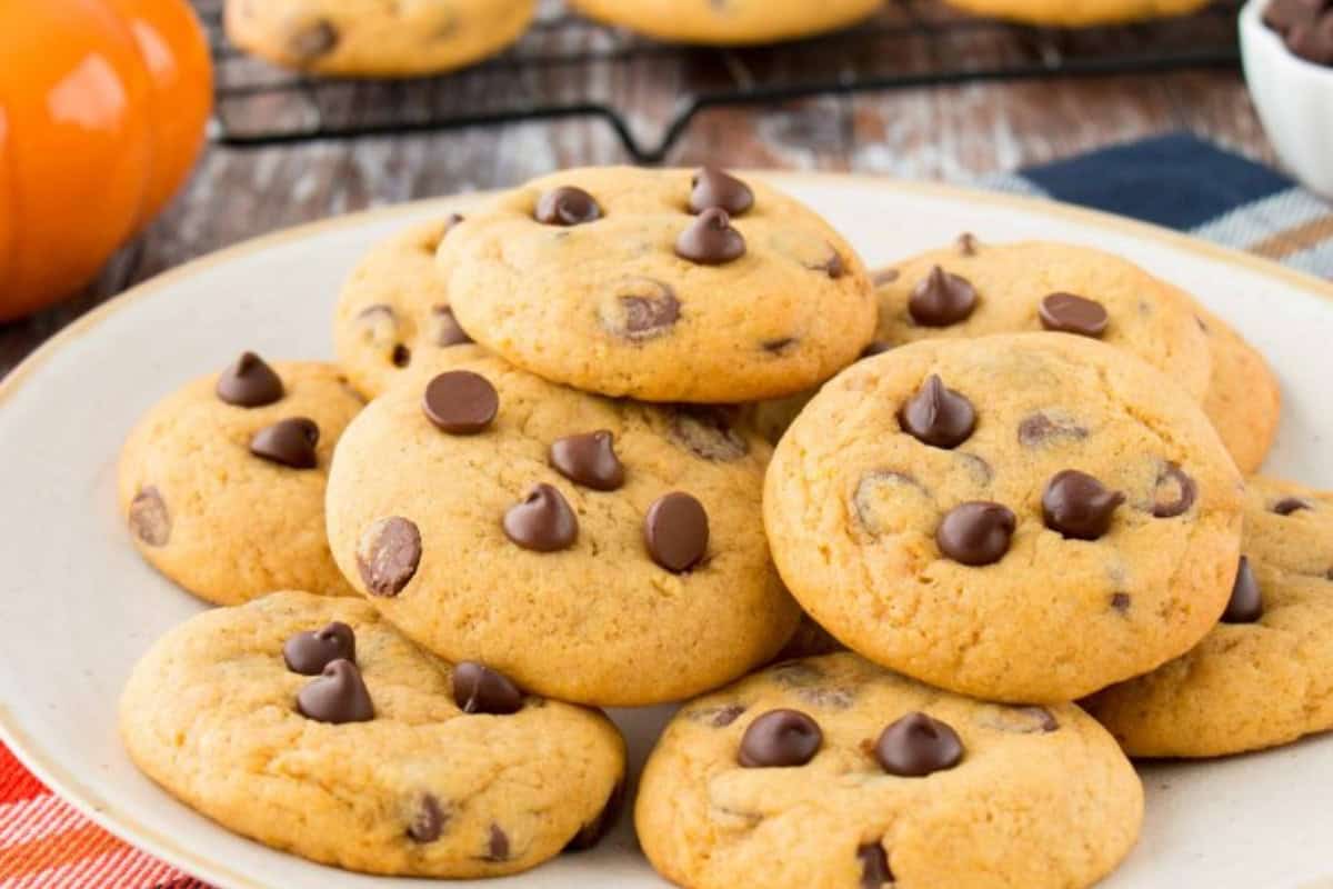 Pumpkin chocolate chip cookies.