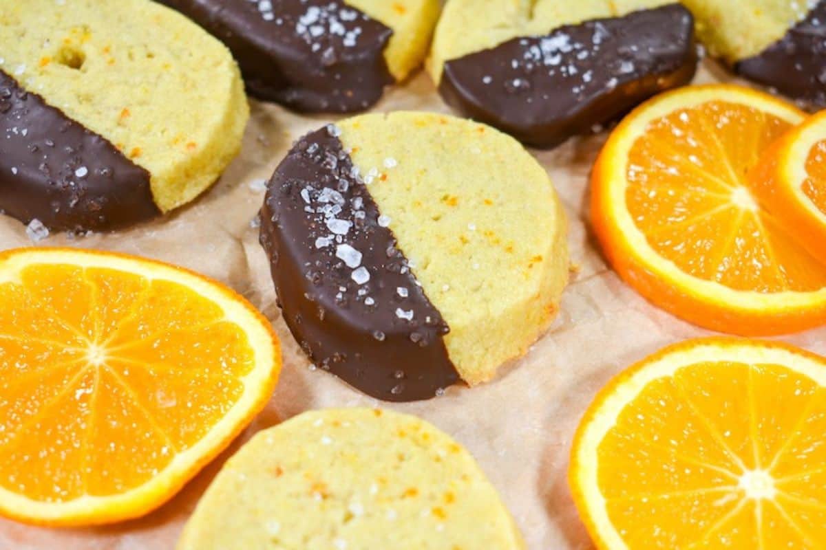 Chocolate orange cookies.
