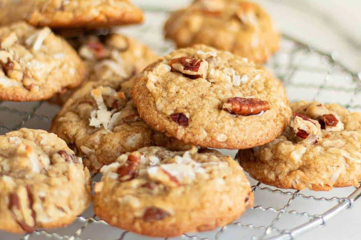 Coconut pecan cookies.