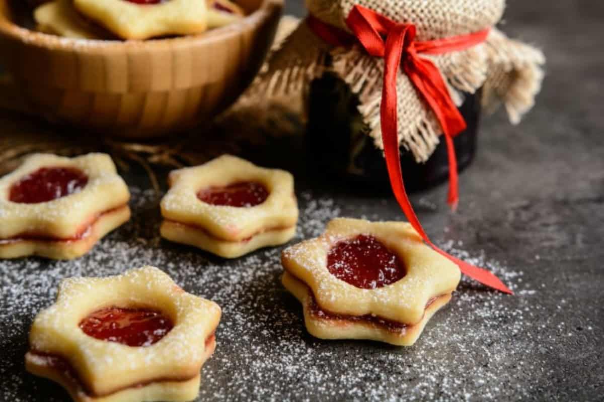Linzer cookies.