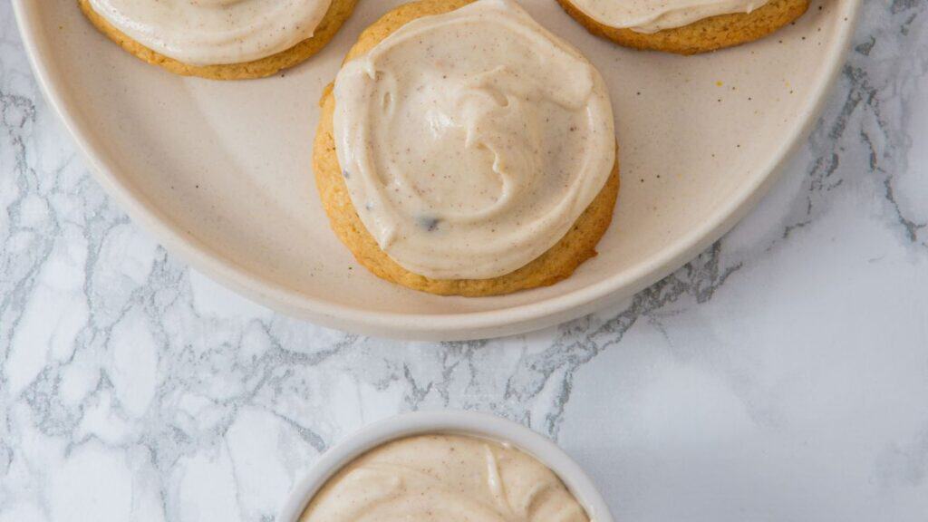 Sour Cream Brown Butter Cookies served on a white plate