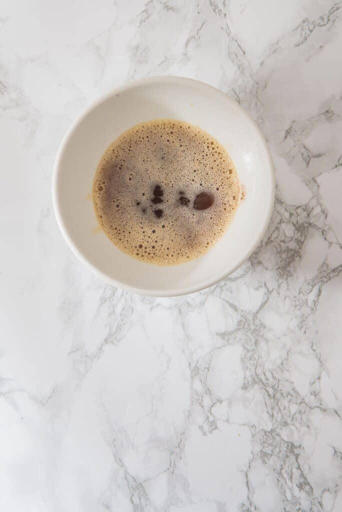 Golden brown butter in a bowl