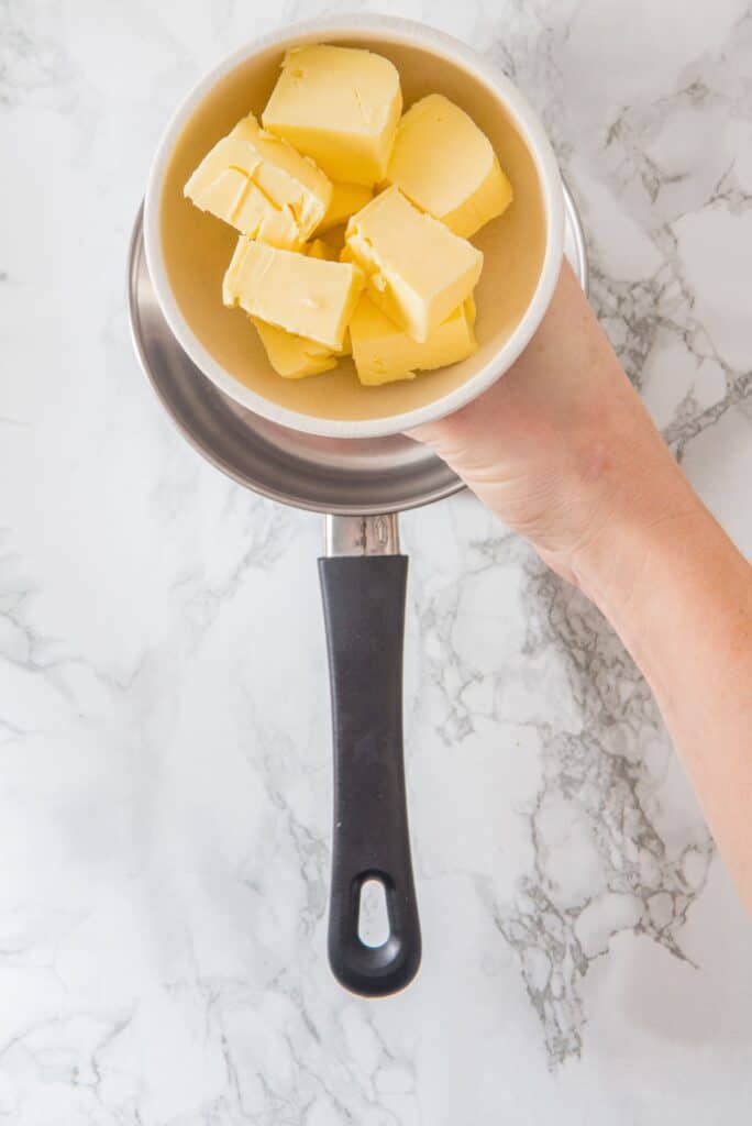 Add butter to a saucepan