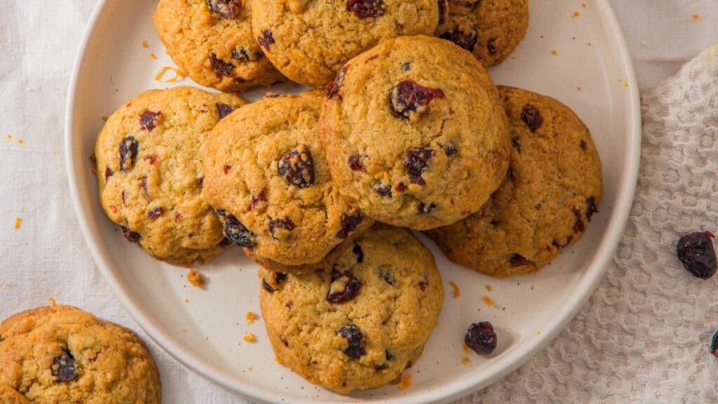 Cranberry Orange Cookies platted