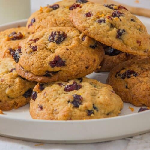 Cranberry Orange Cookies platted