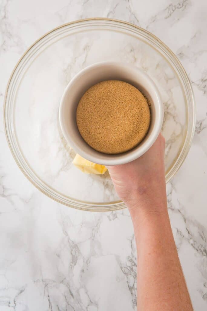 Add brown sugar to a large bowl