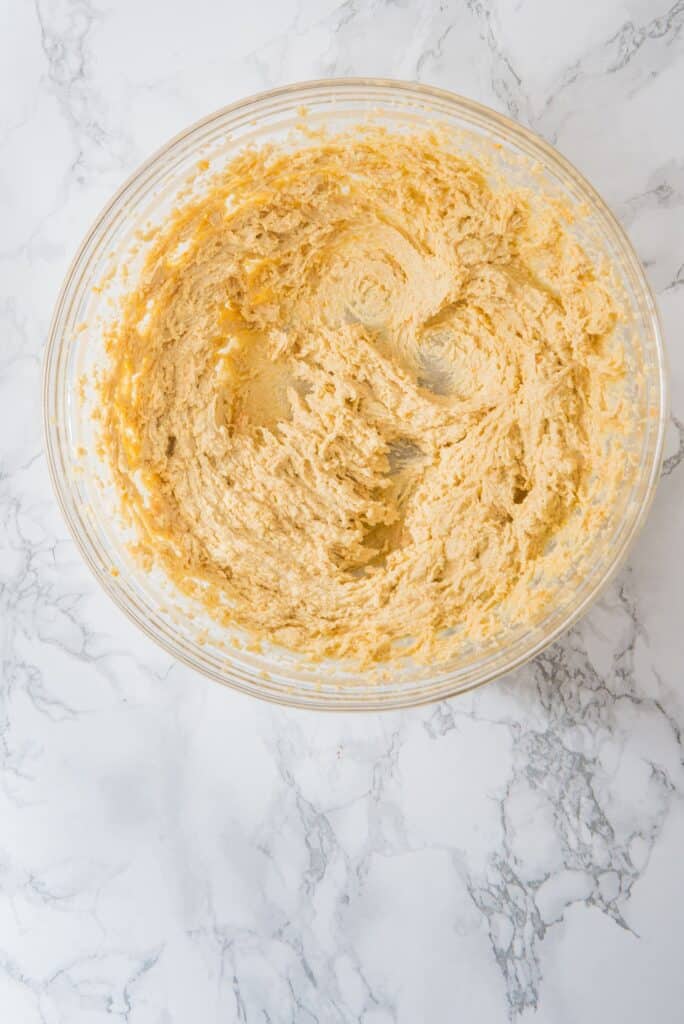 Cranberry Orange Cookies creamy mixture in a bowl