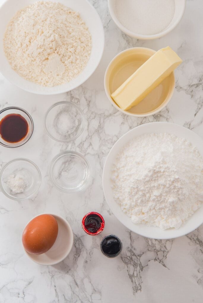 Easter Cookies Ingredients