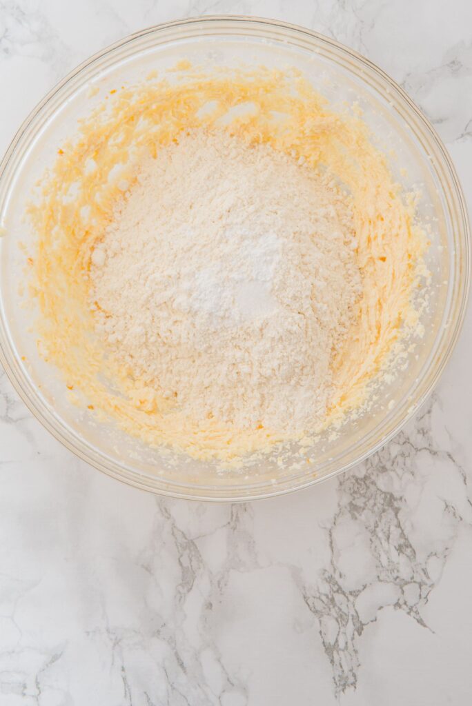 Easter Cookies wet and dry ingredients