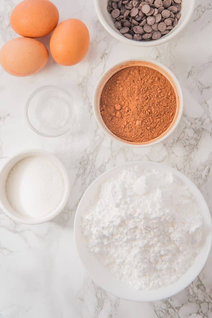 Flourless Chocolate Cake Cookies ingredients