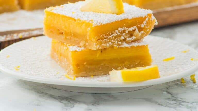 Meyer Lemon Bars stacked