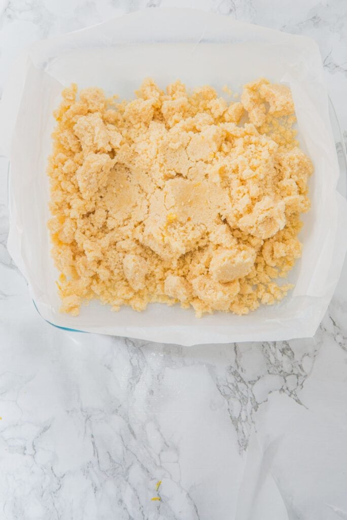 Meyer Lemon Bars dough
