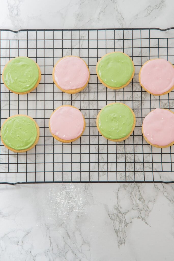 Wicked Themed Birthday Cookies on wire rack