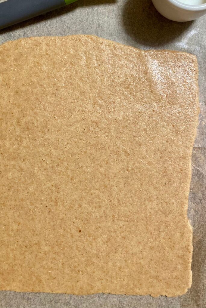 Homemade Graham Crackers rolled sheet